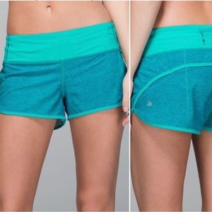 Lululemon Speed Short 4-way Stretch 2.5"
Heathered Texture Printed Sea Mist Blue